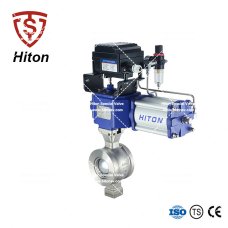 氣動對夾V型（xíng）球閥