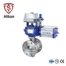 氣動法蘭V型（xíng）球閥